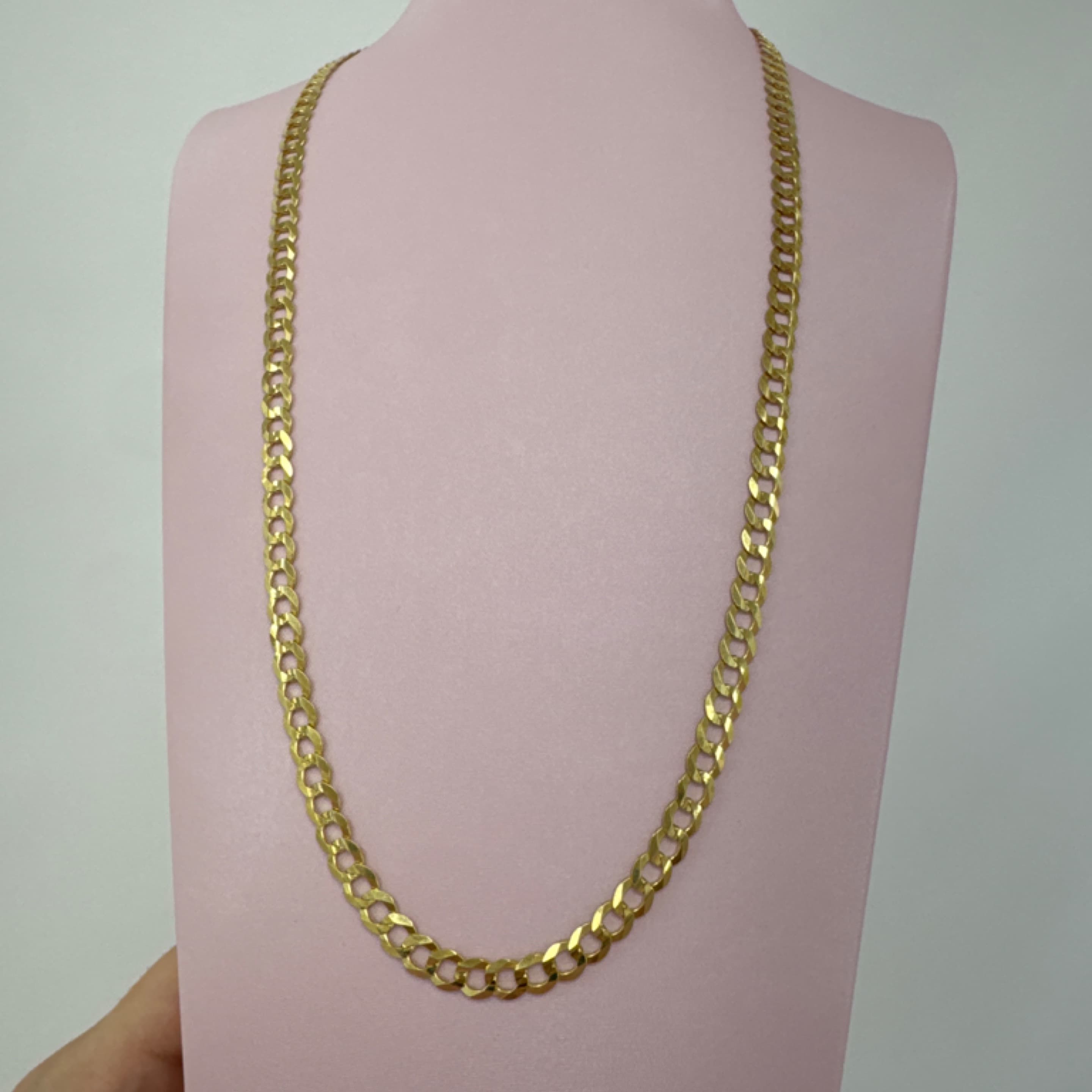 Corte de brillo chain solid 5.5mm 14KT
