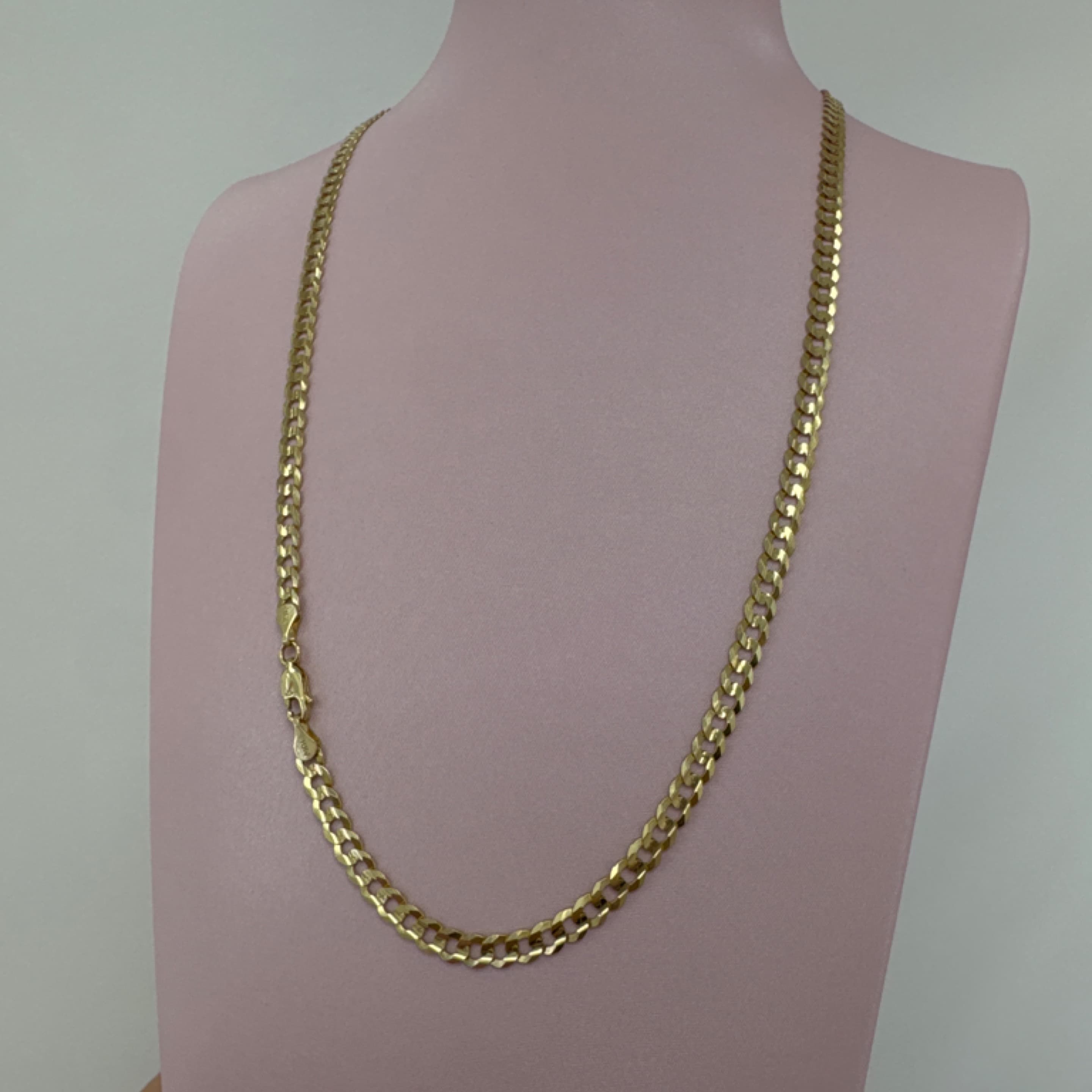 Corte de brillo chain solid 4.5mm 14KT