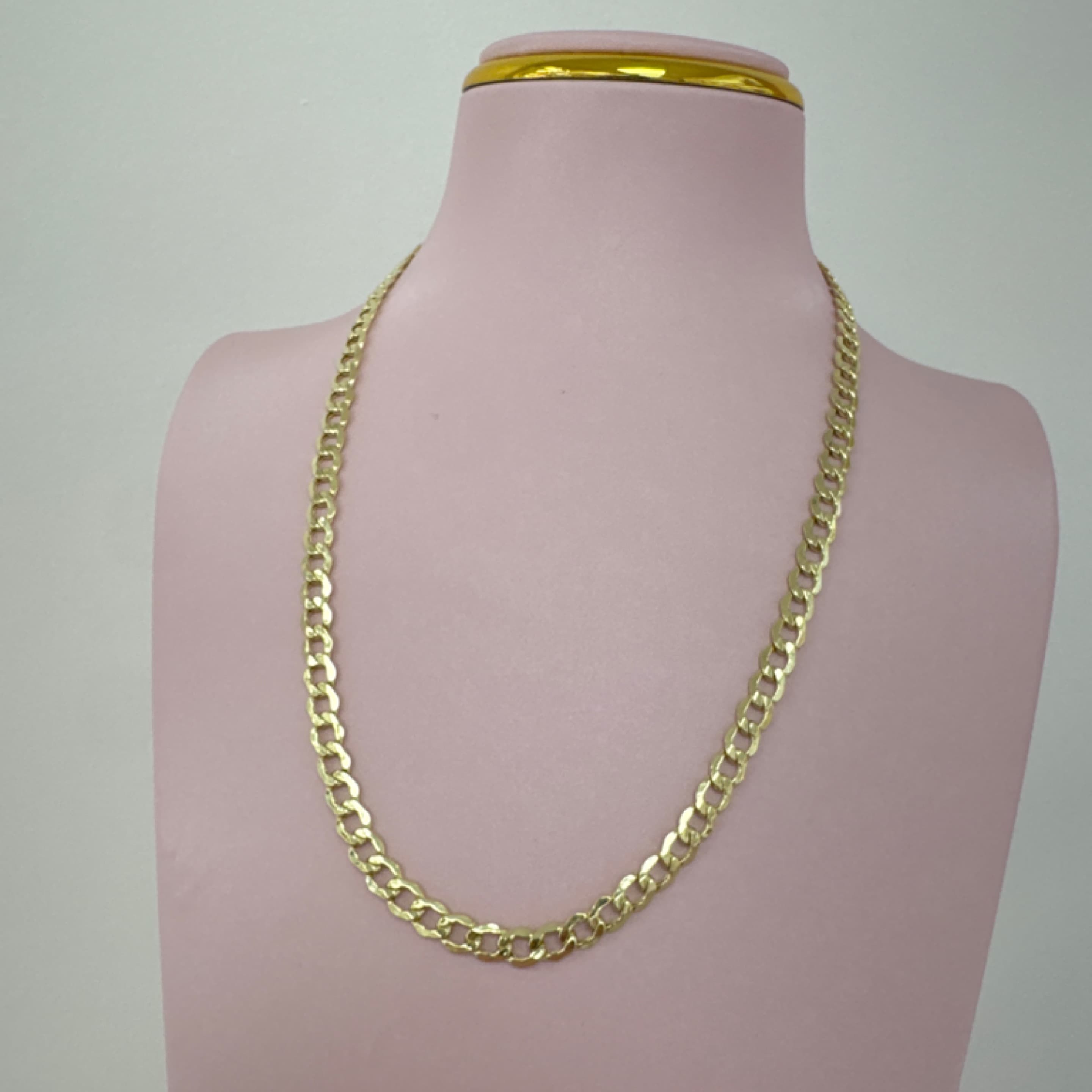 Corte de brillo chain semi solid 5.5mm 14KT