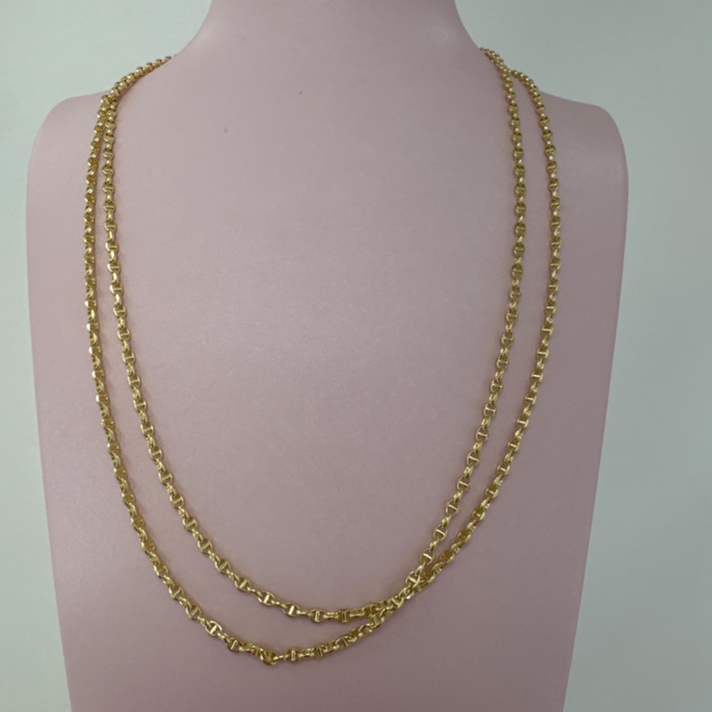 Gucci Style Chain semi solid 3mm 14KT