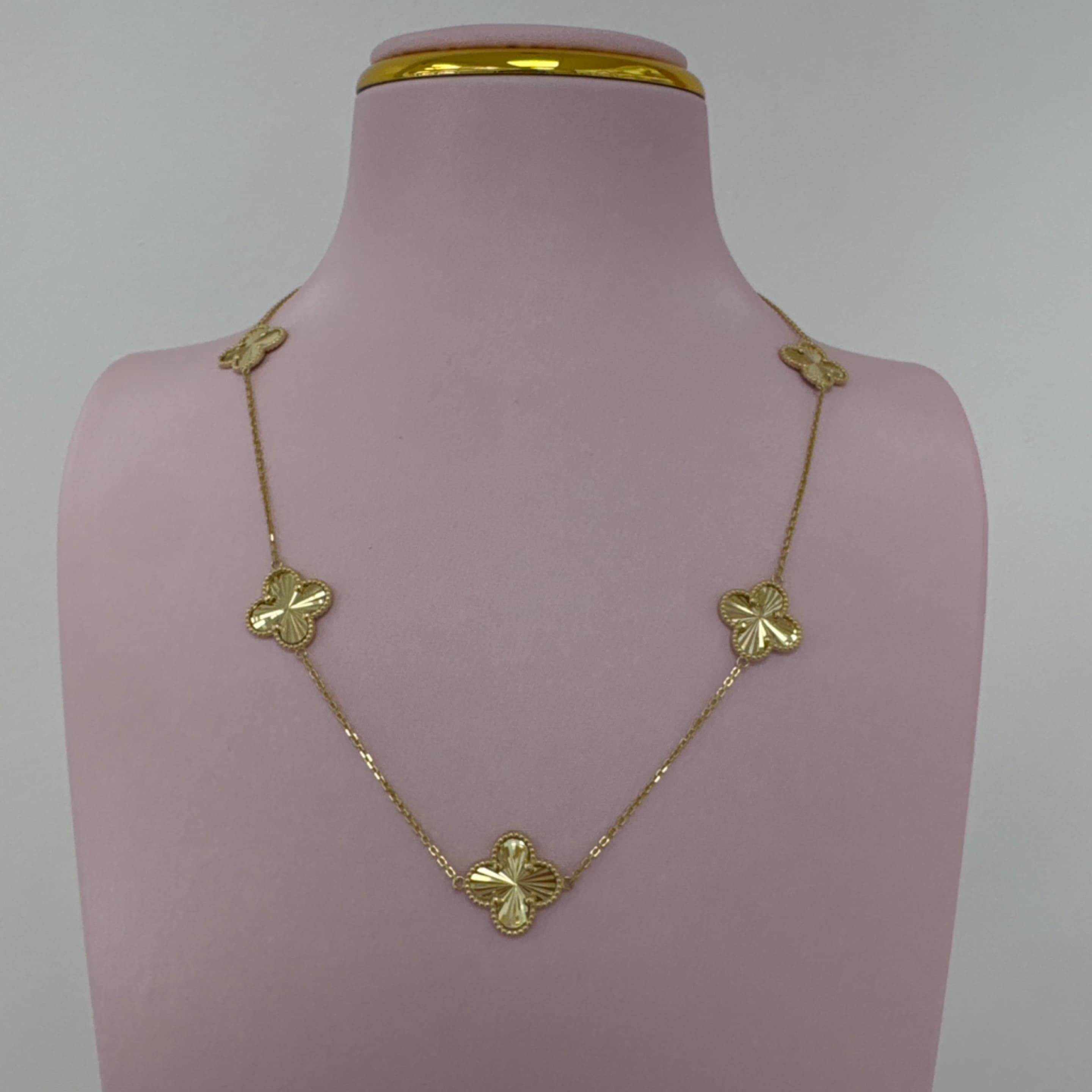 Golden Flowers Chain 14KT