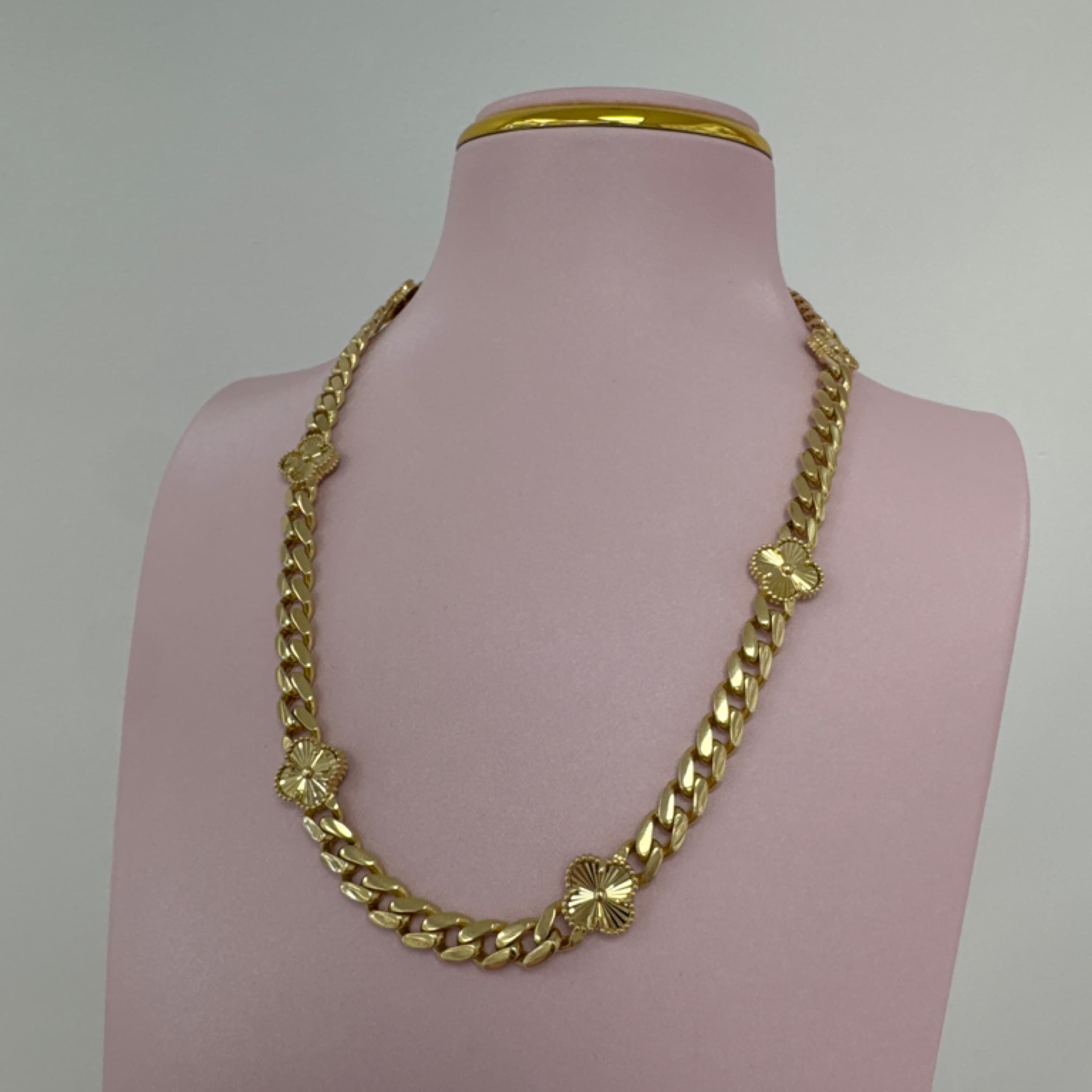 Golden Flower Choker 14KT