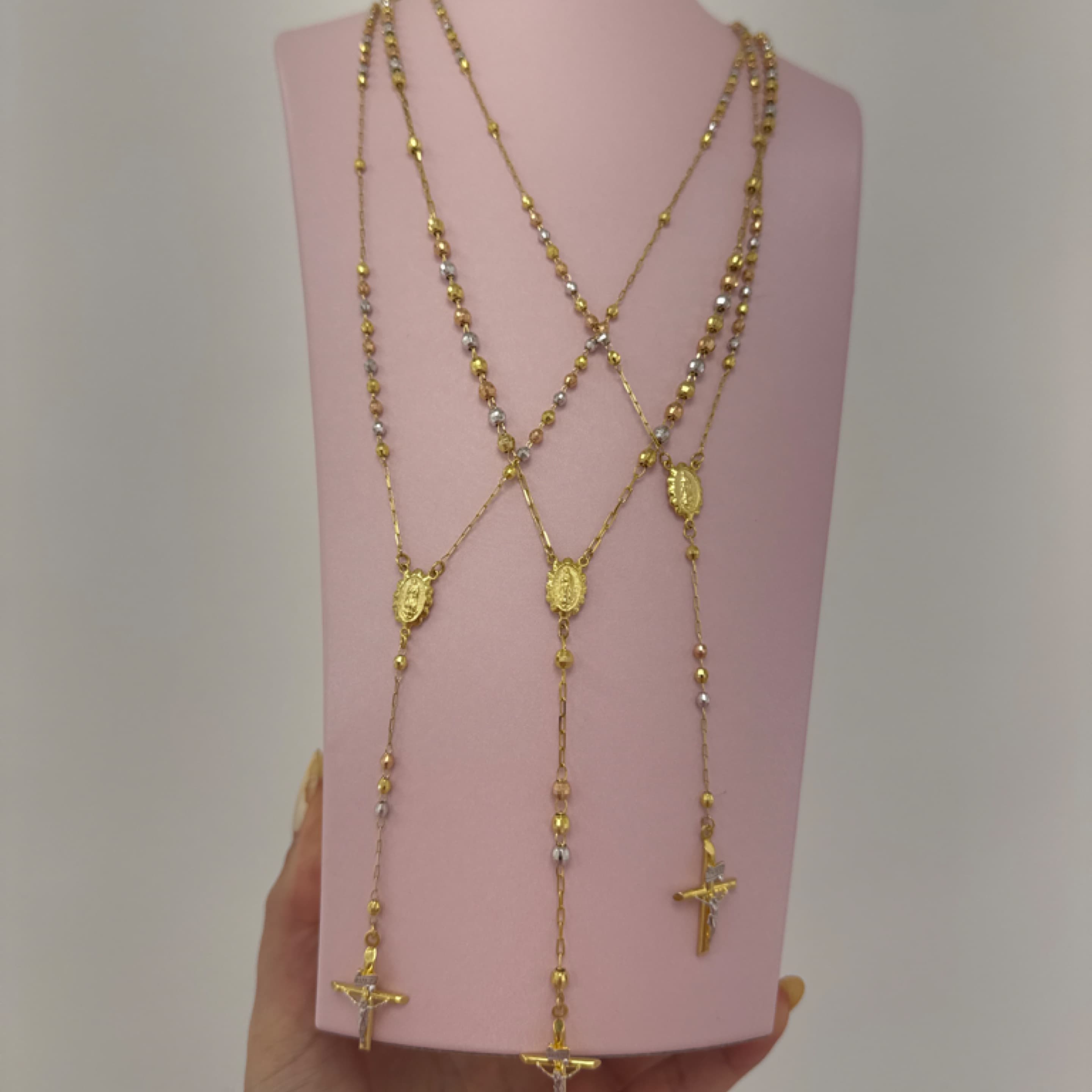 Rosarios 3 golds 14KT
