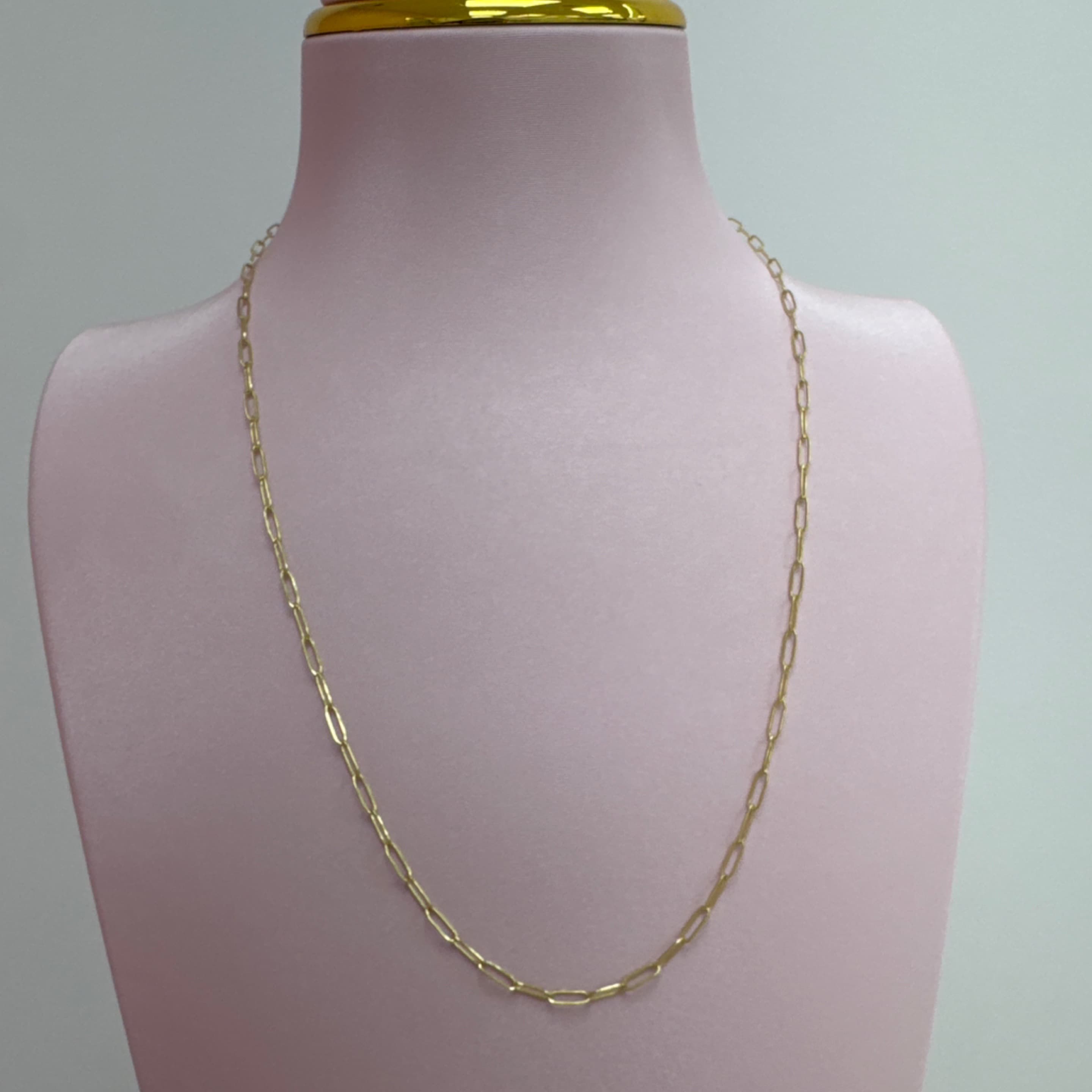 Paper clip chain 2mm 14KT