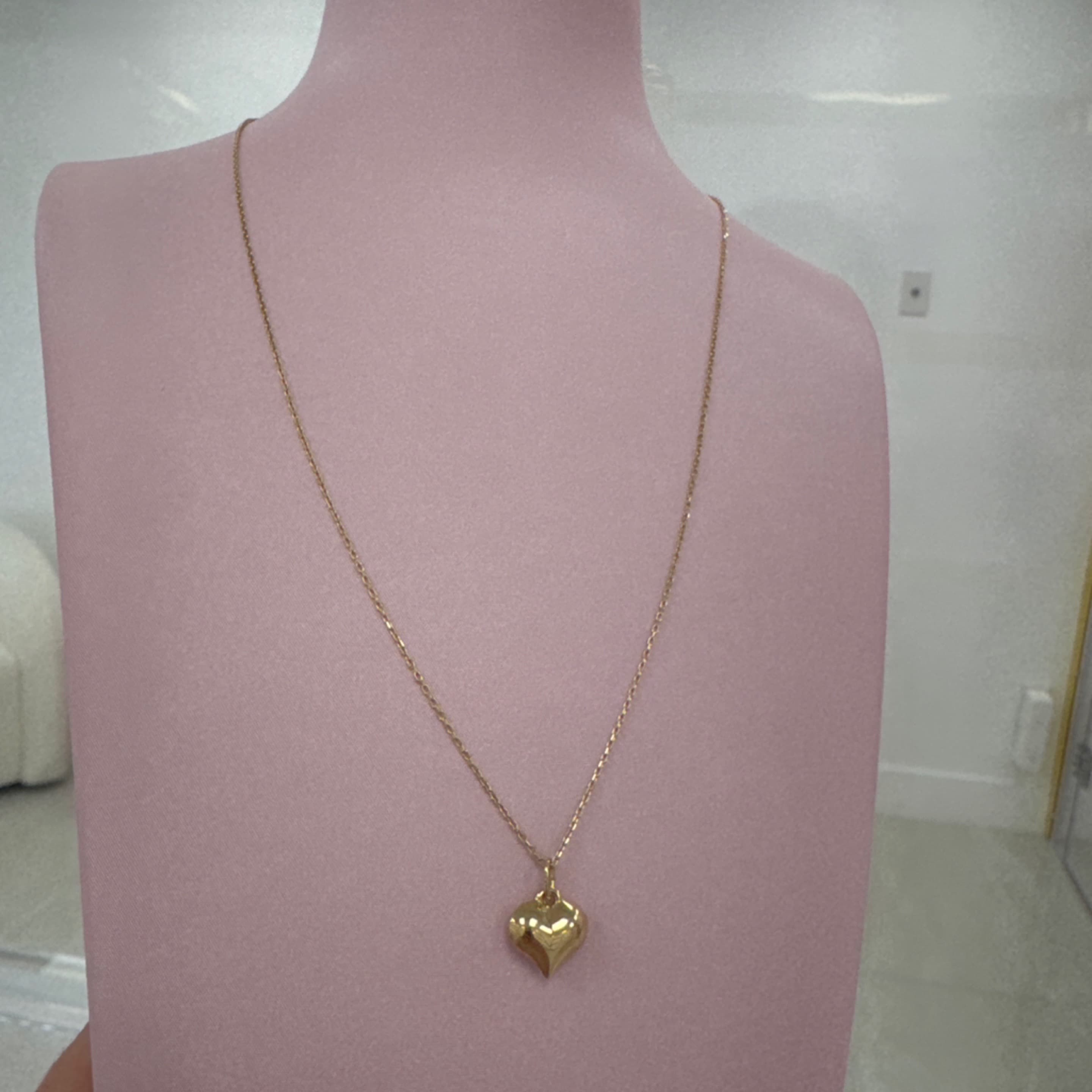 Elegant chain & heart pendant PL2 14KT