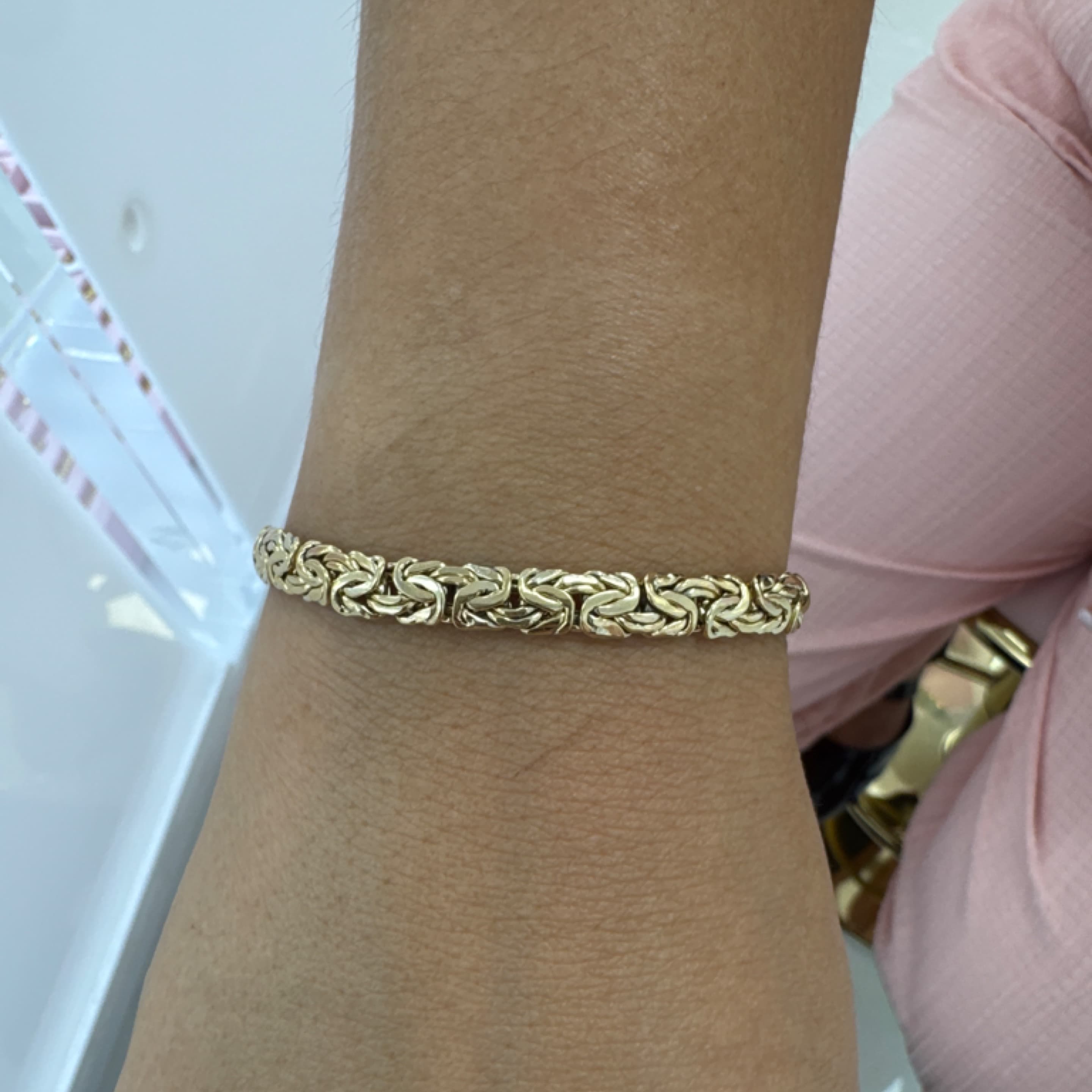 Byzantine bracelet 5.5mm 10KT