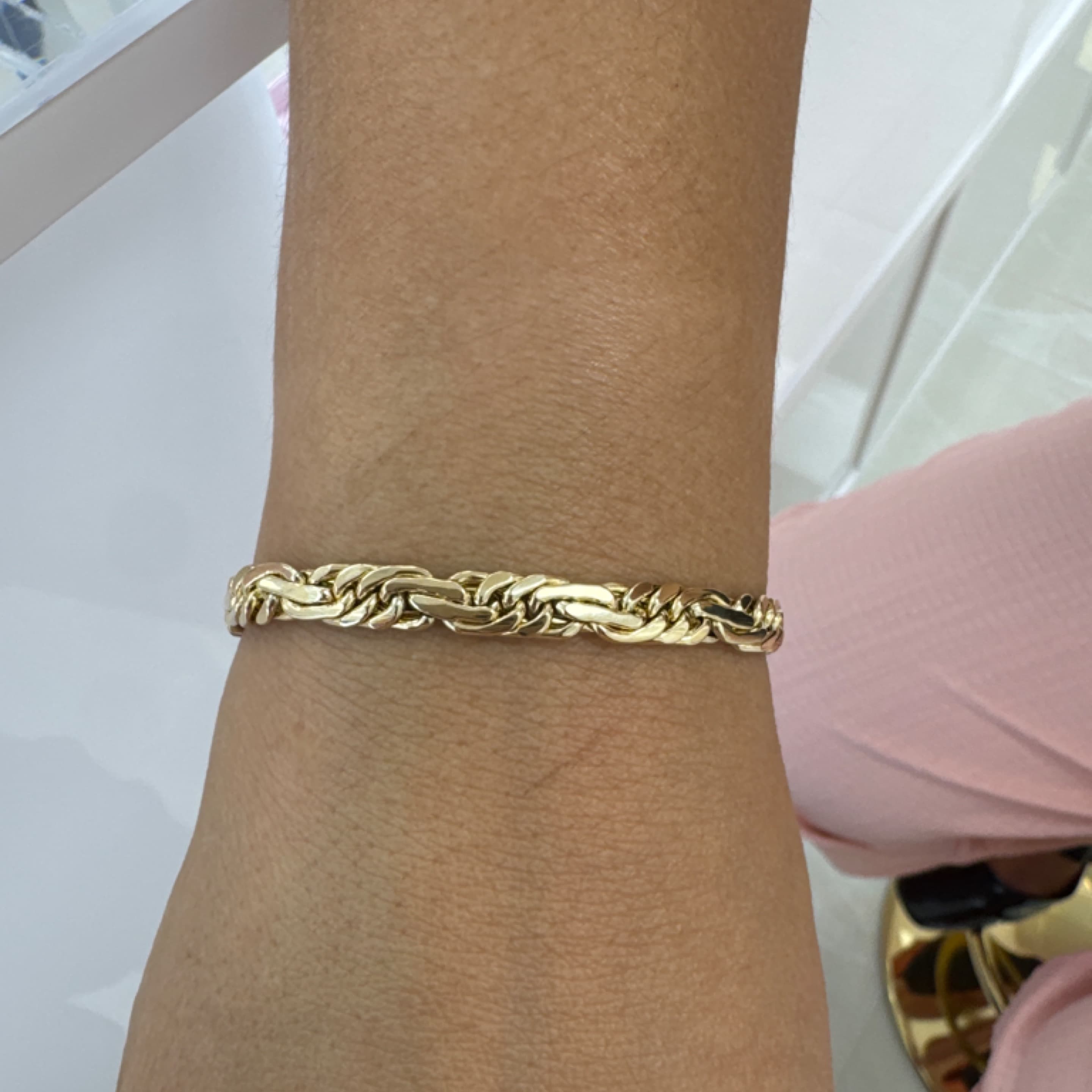 Byzantine bracelet 6.5mm 10KT