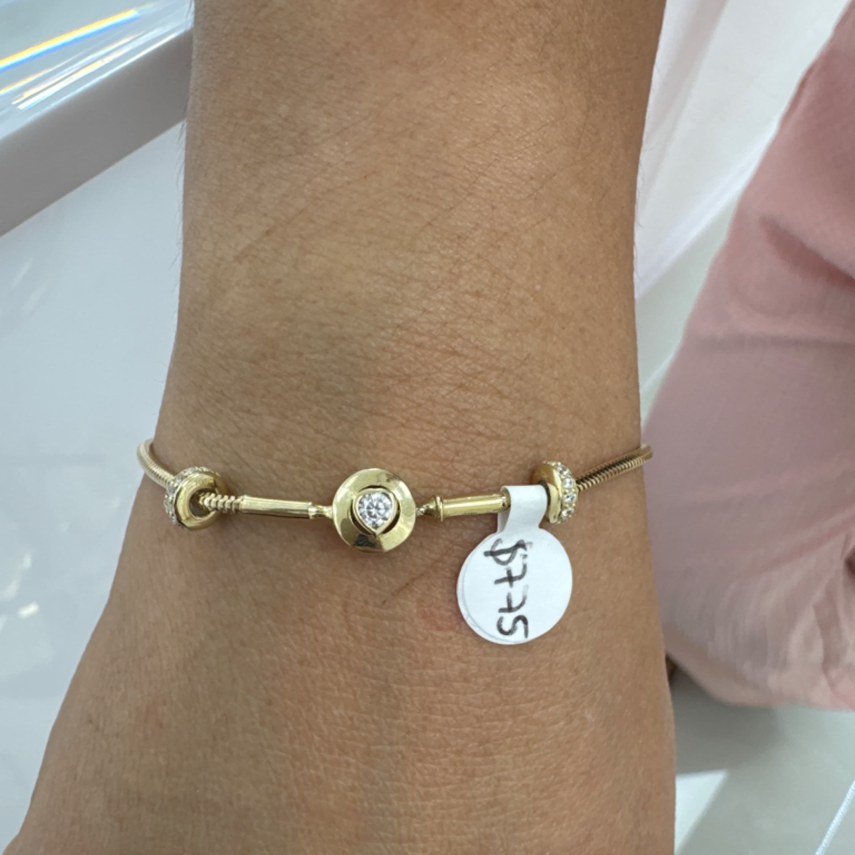 Pandra Heart bracelet 7” 10KT