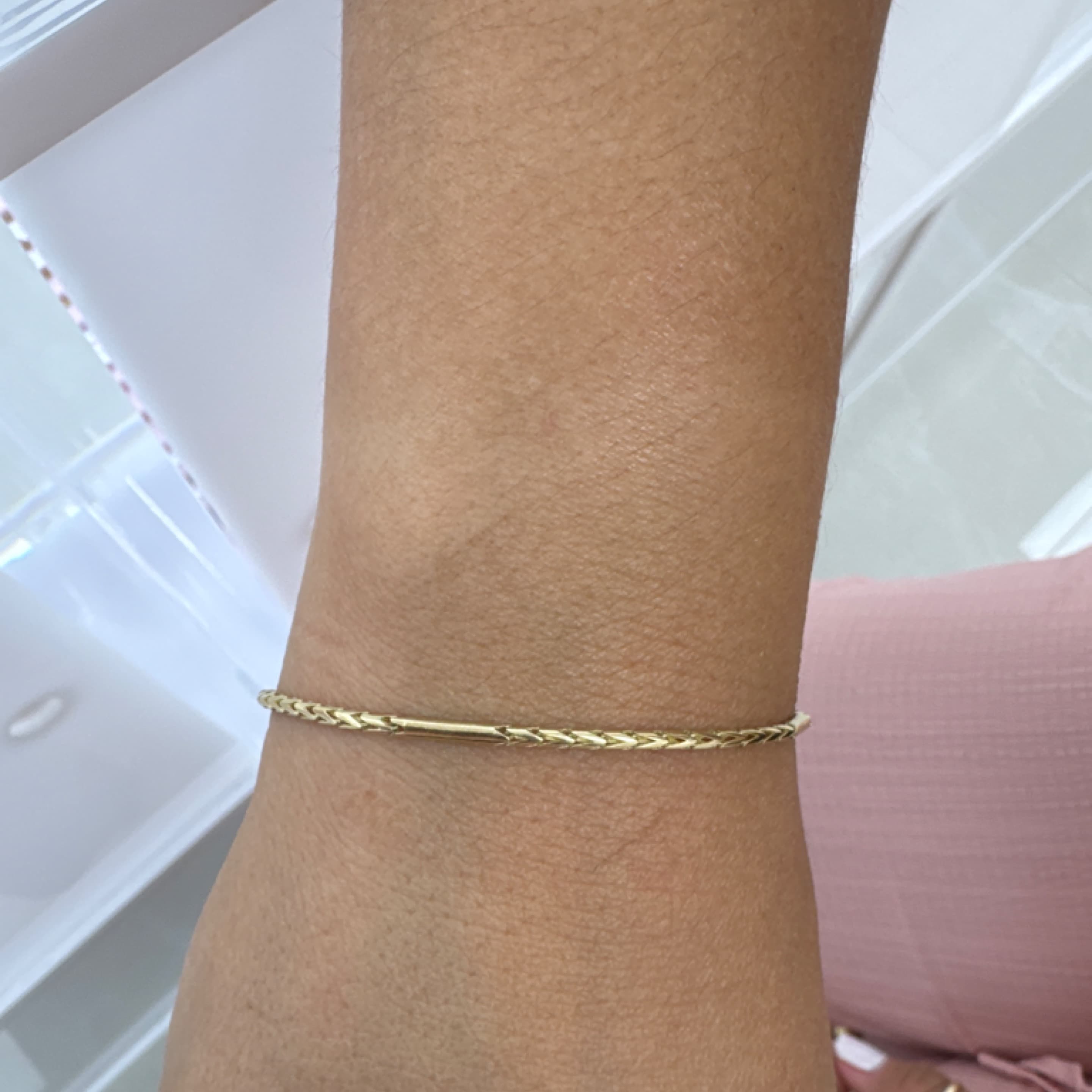 Spike chain with tube 10KT