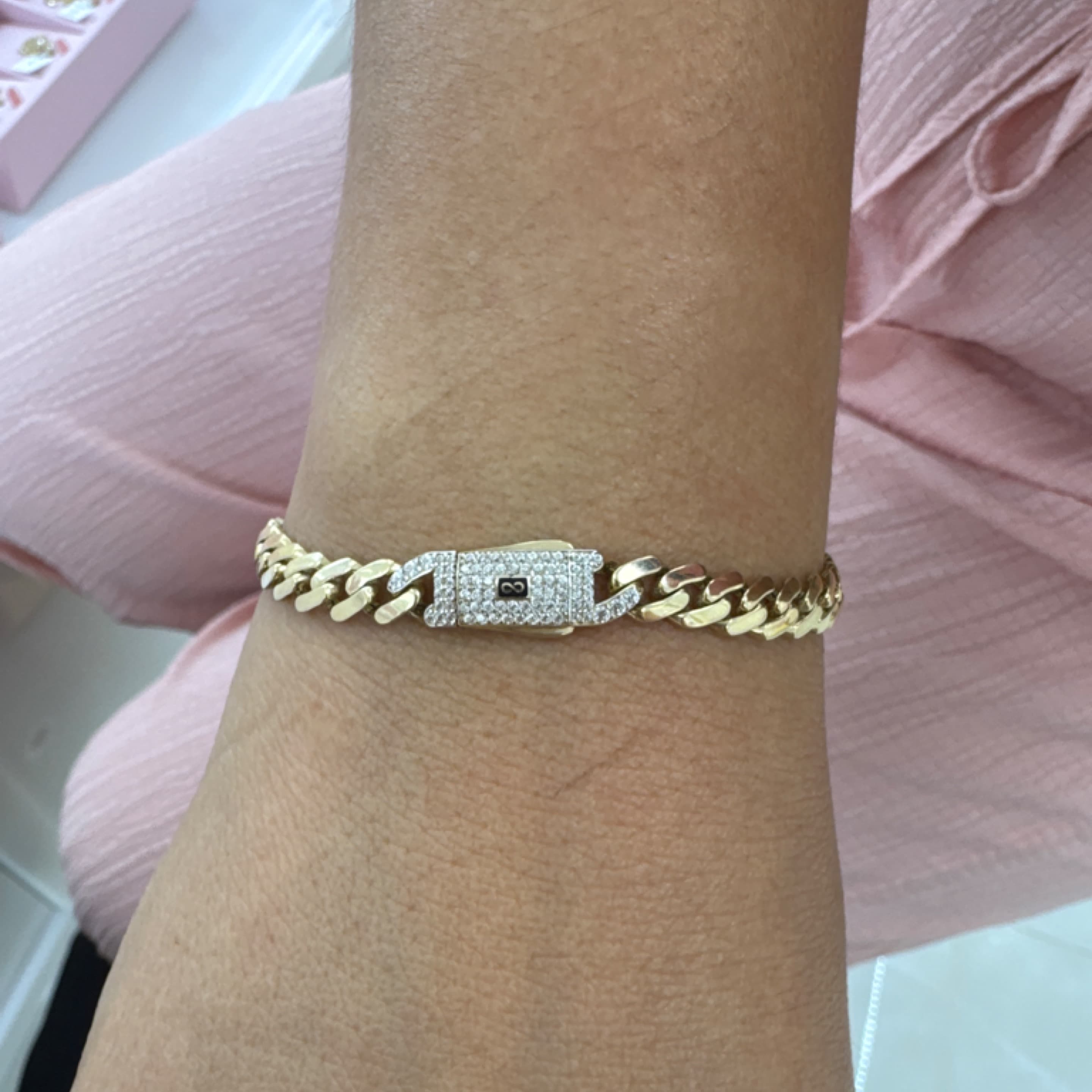 Monaci bracelet semi solid 6mm 10KT