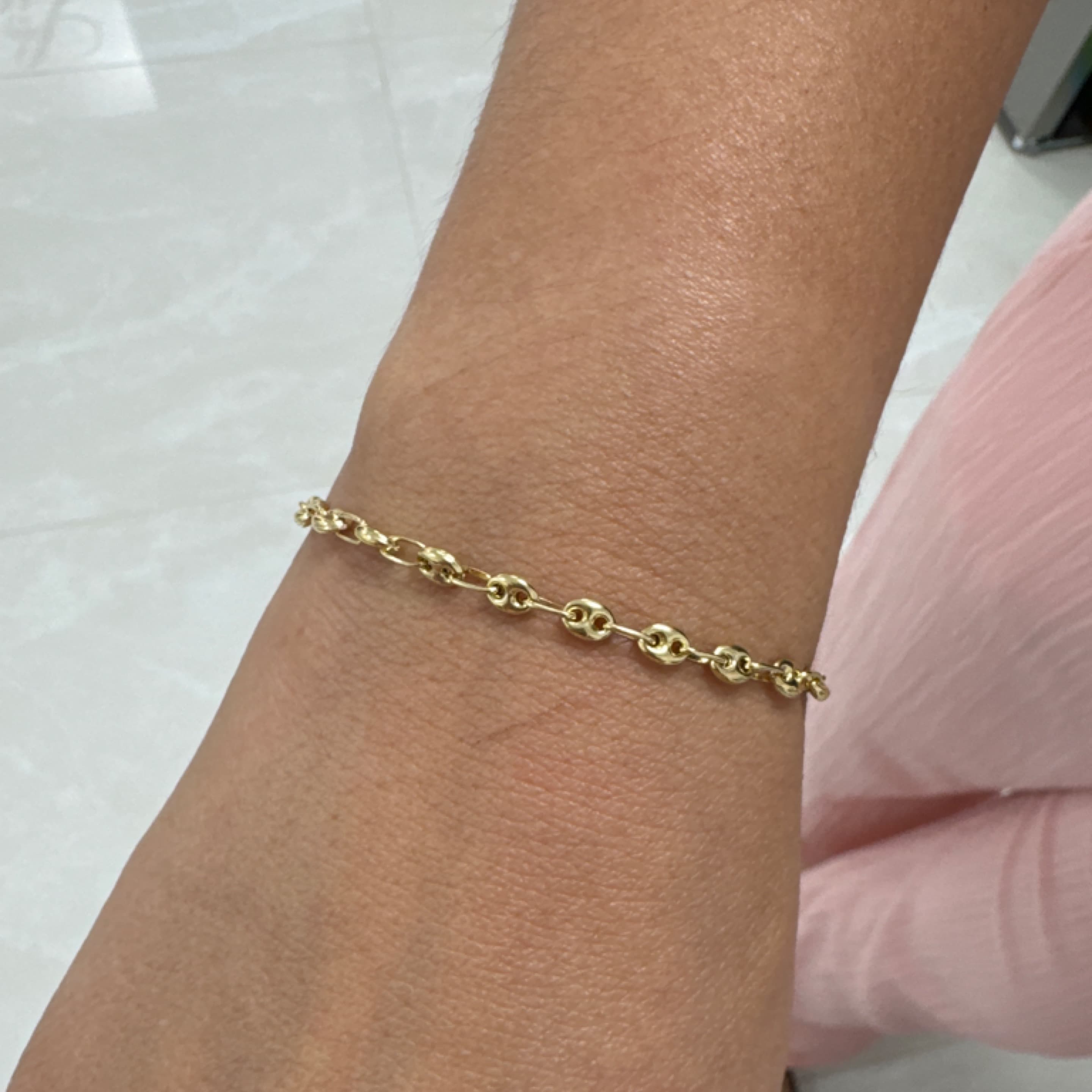 Gucci style woman bracelet 14KT
