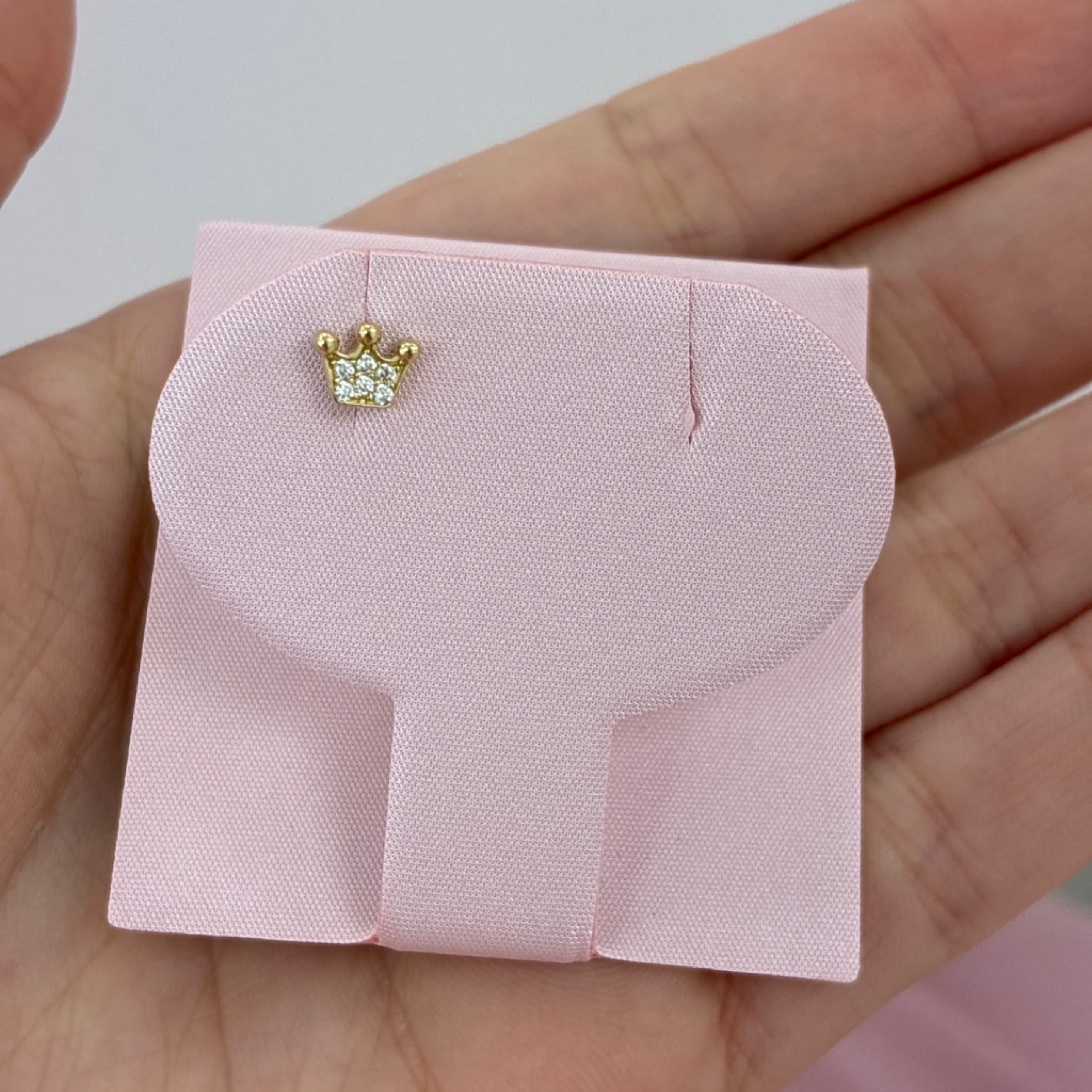 Crown ear piercing 14KT