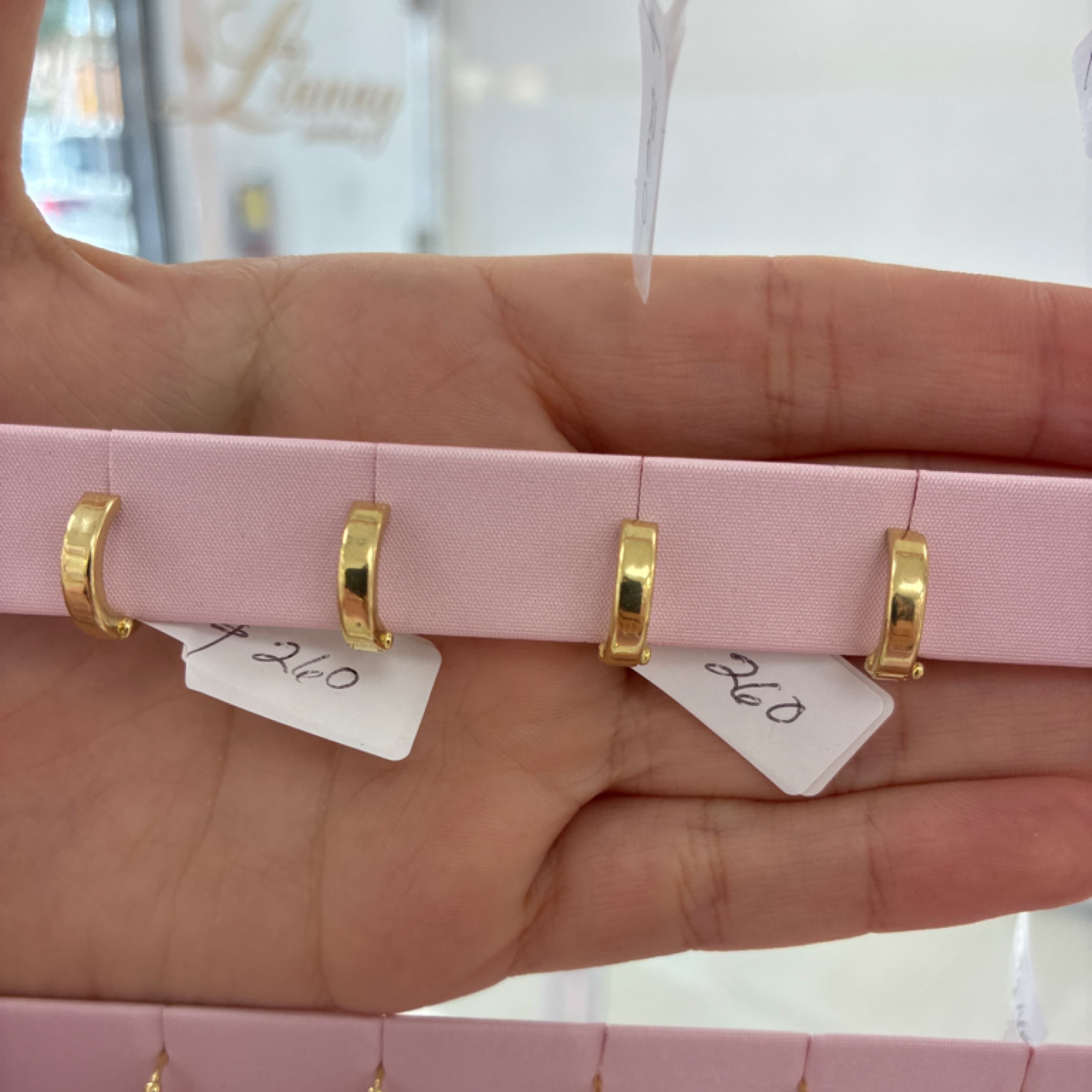 Plain small hoop 14KT