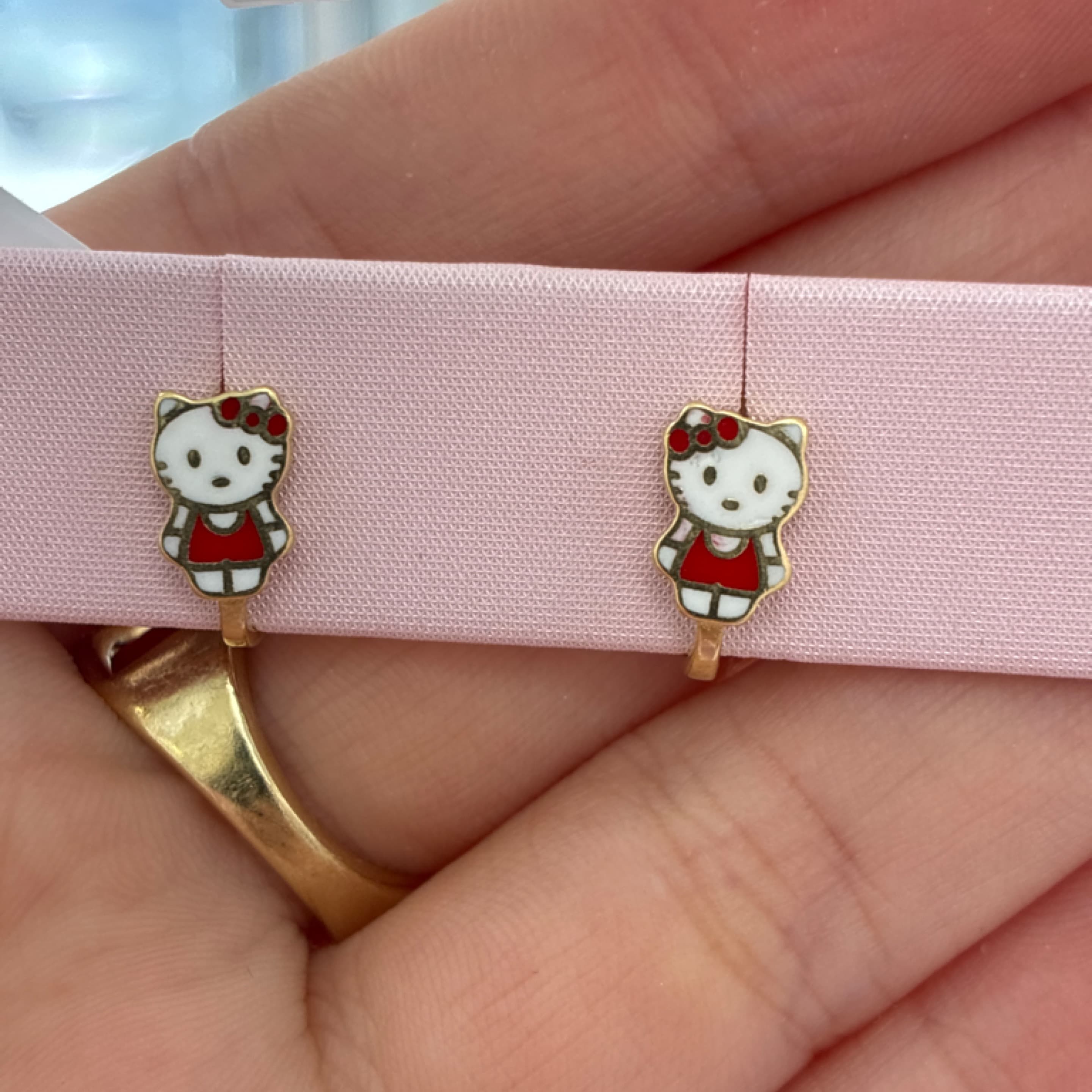 Cat hoop 14KT