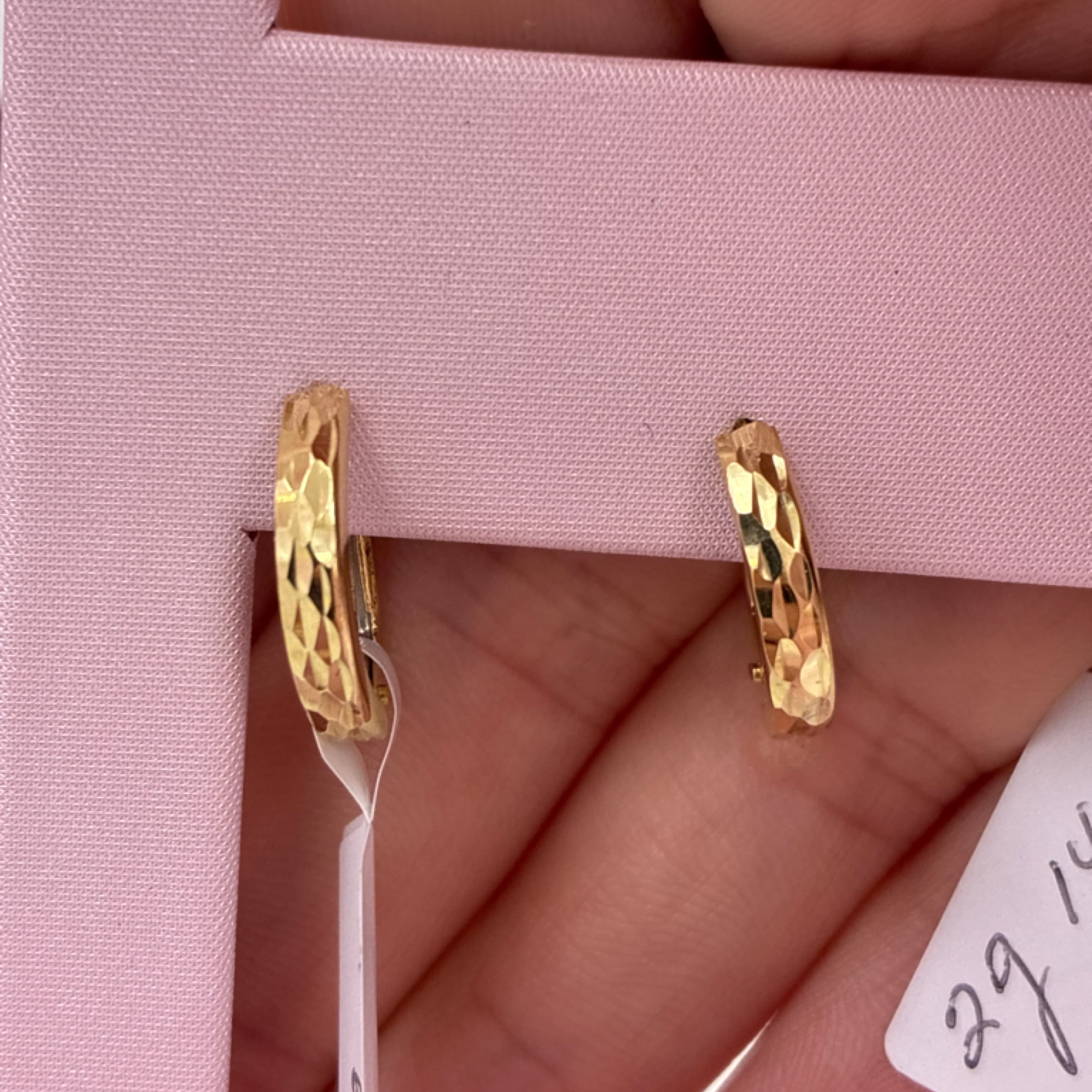 Corte de brillo hoop 14KT