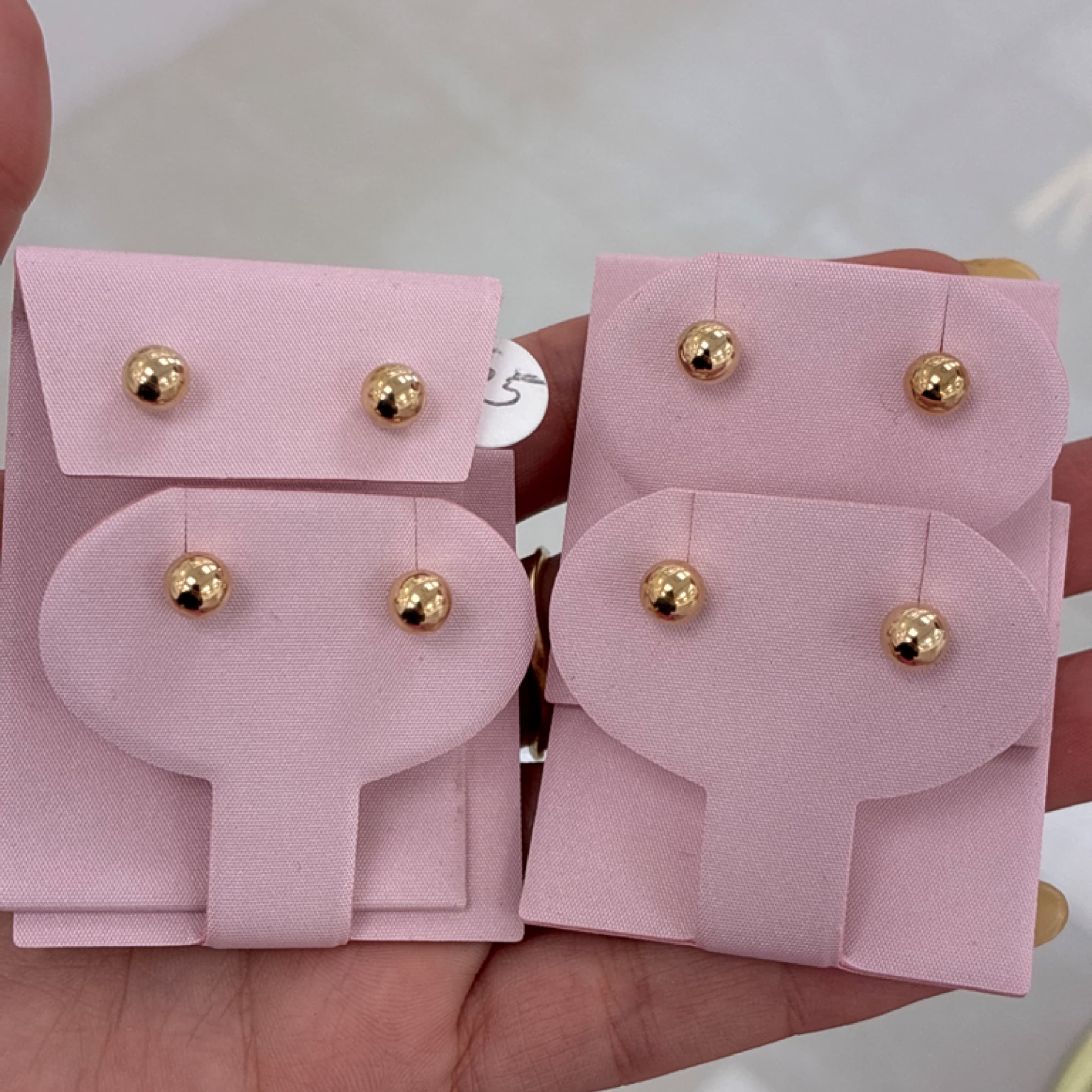 Small Sleeping Earrings 10KT