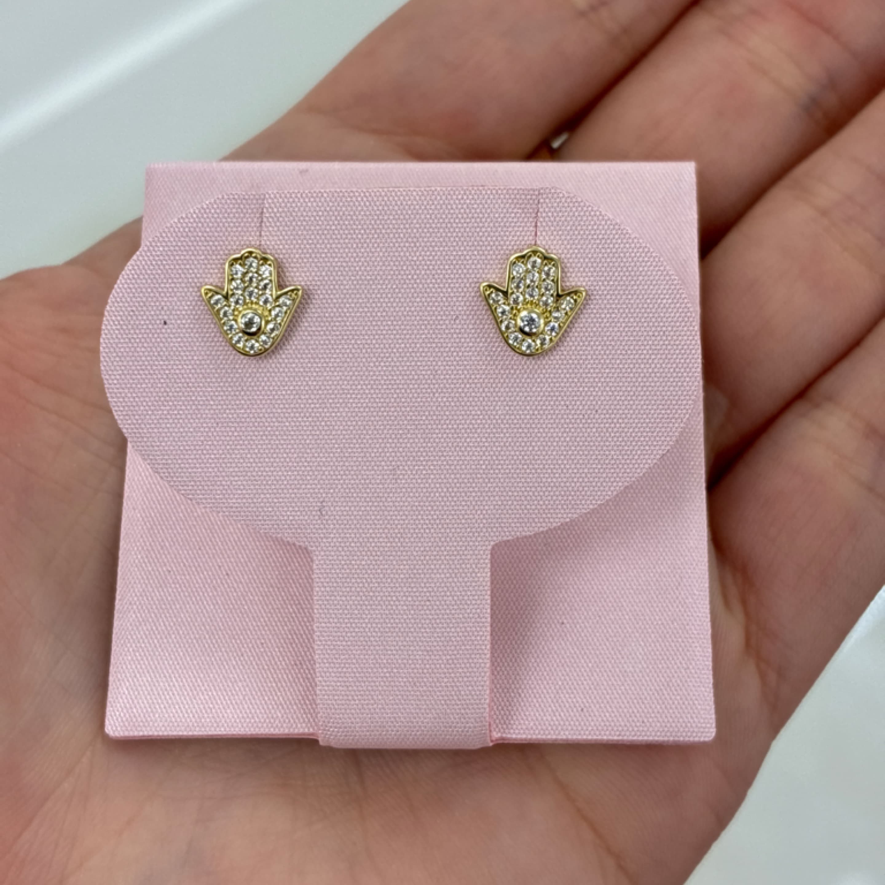 Fatima's hand earrings 10KT