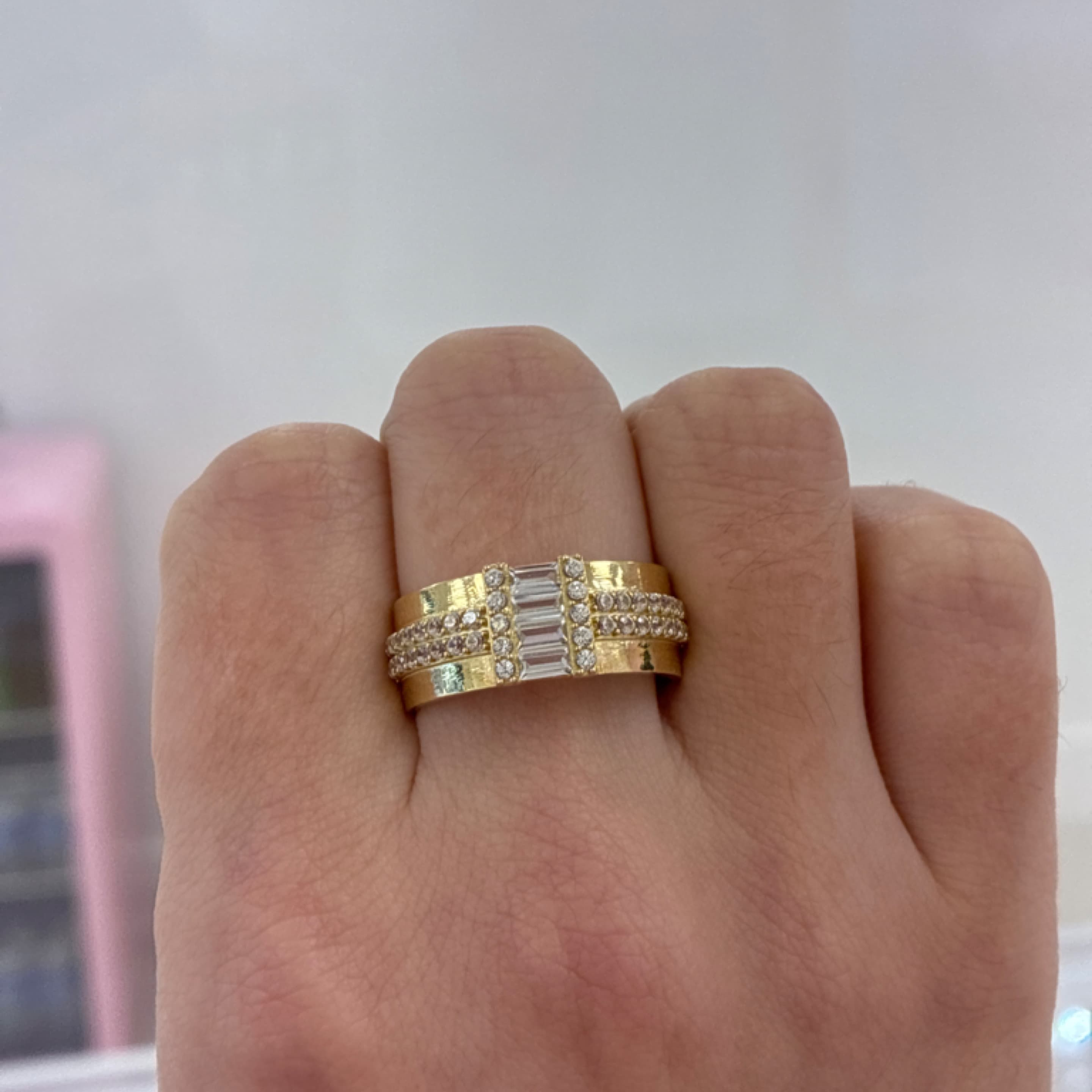 Thick Alliance men ring Zc 14KT