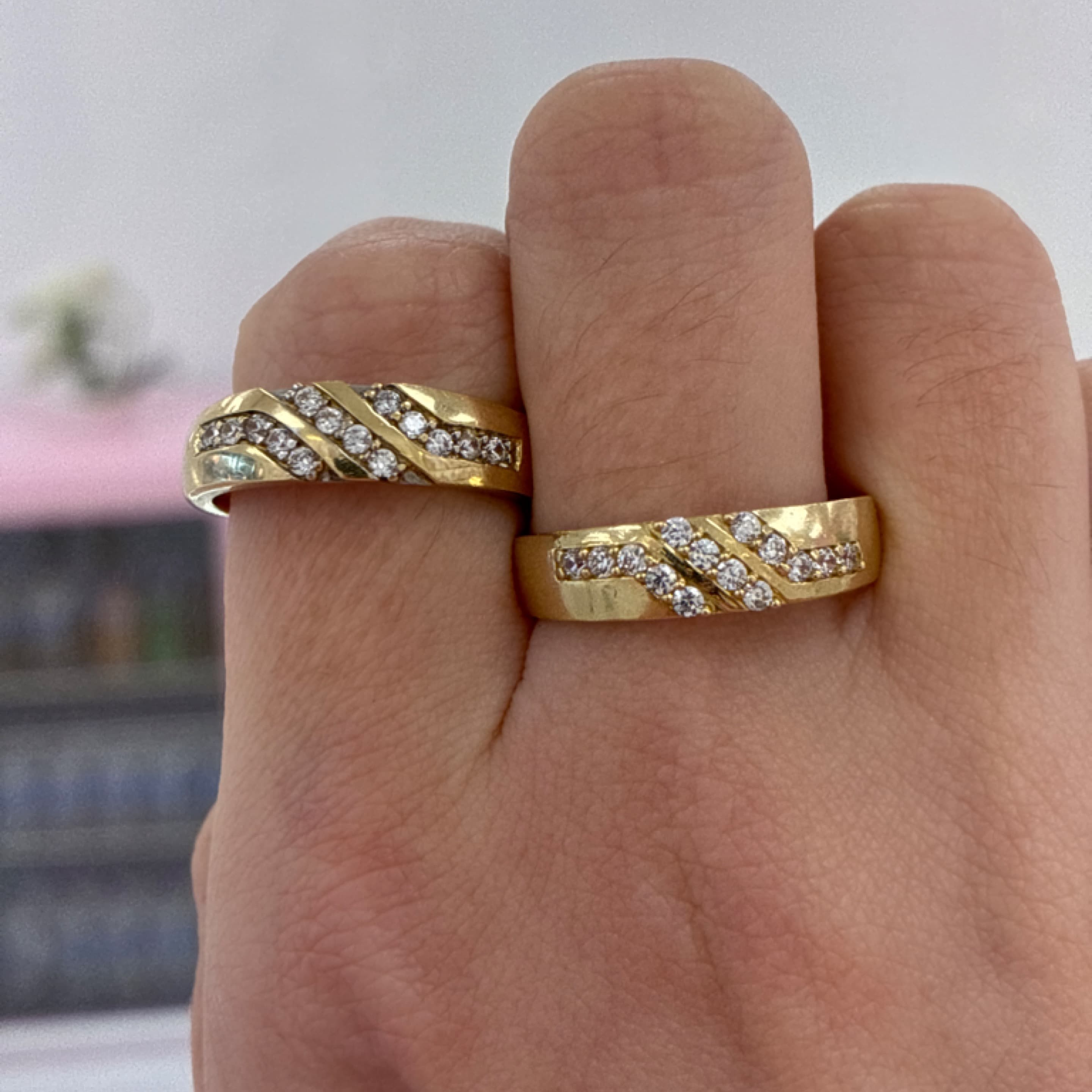 Elegant design alliance men ring ZC 14KT