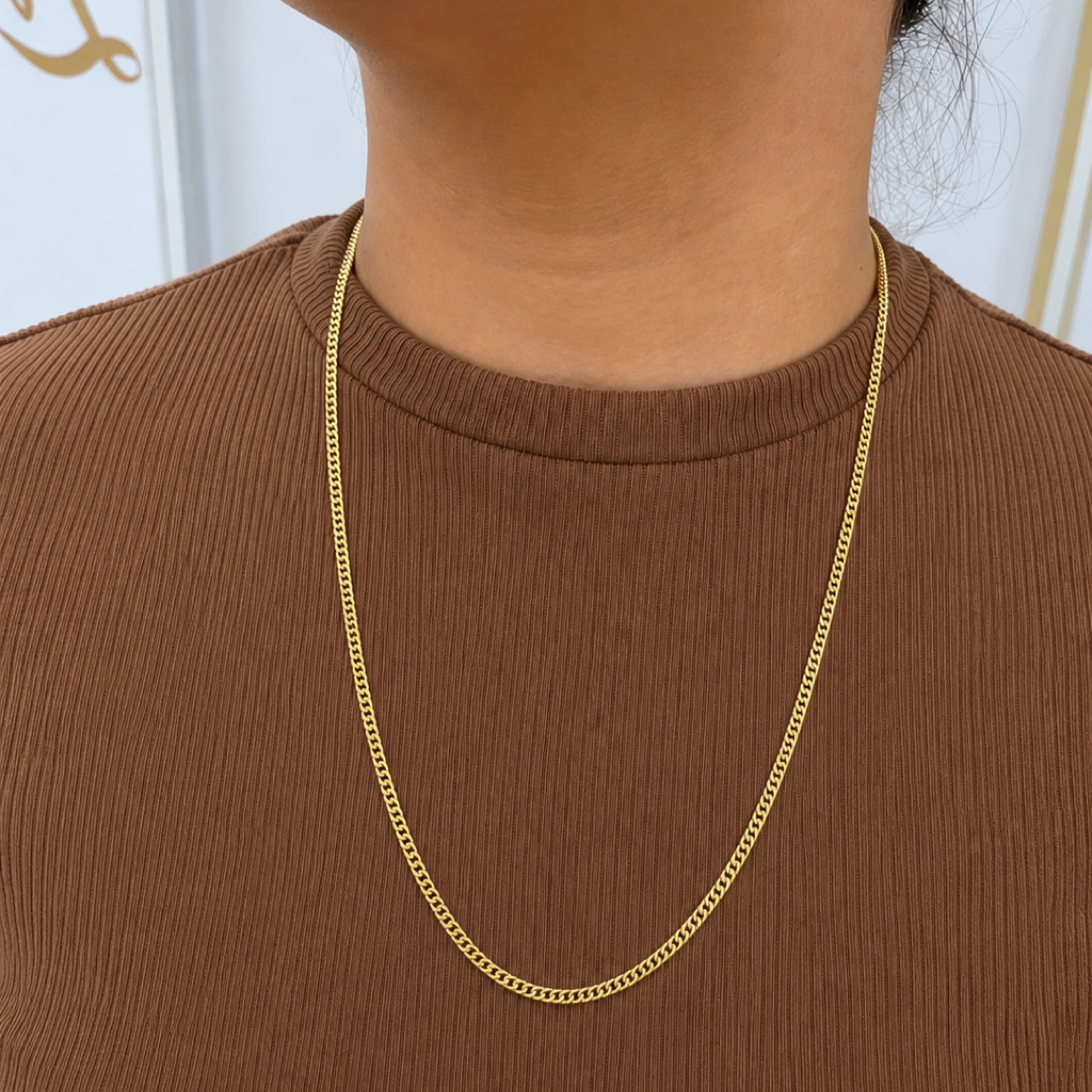 Micro Cuban Link chain 14KT