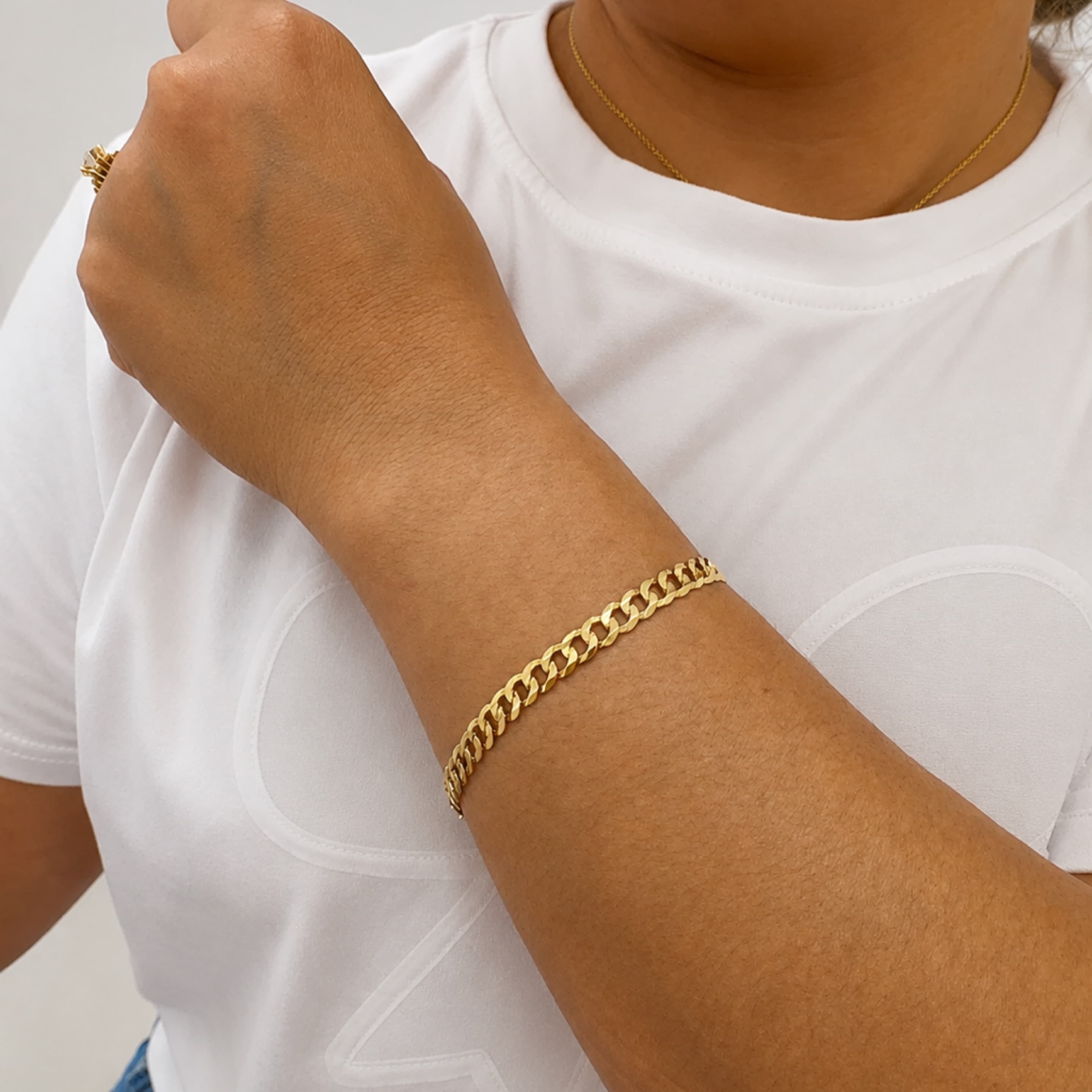 Corte de brillo bracelet 6mm 10KT