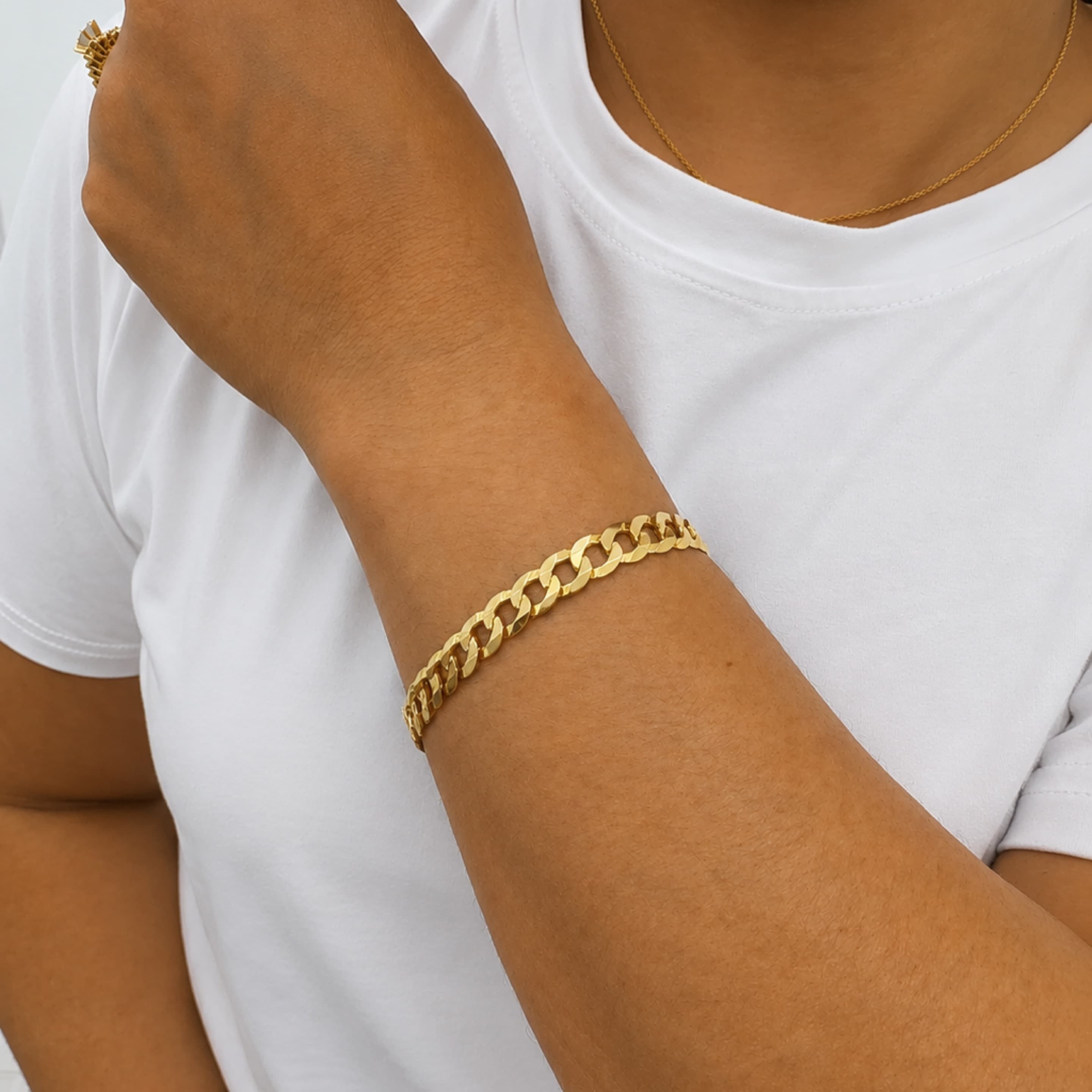 Corte de brillo bracelet 8mm 10KT