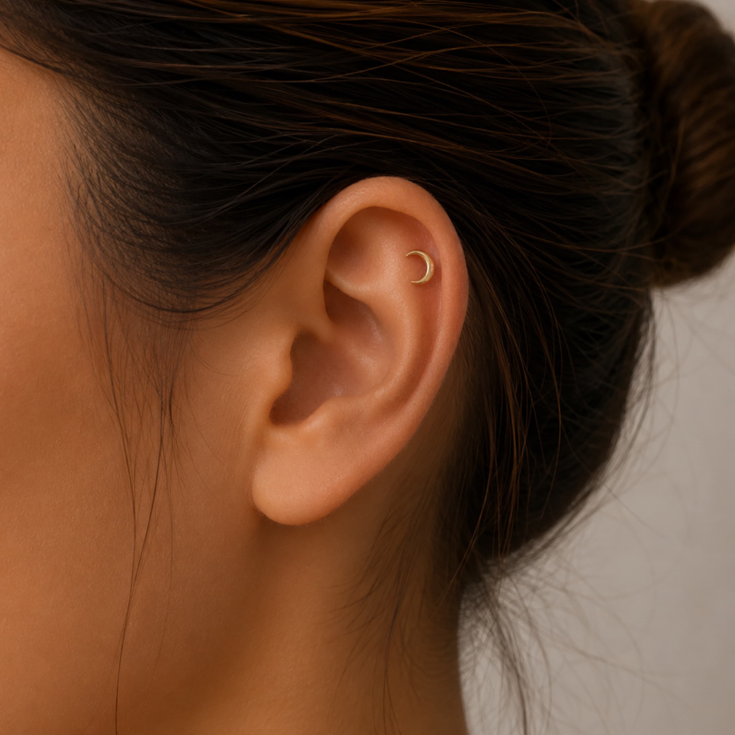 Moon piercing 14KT
