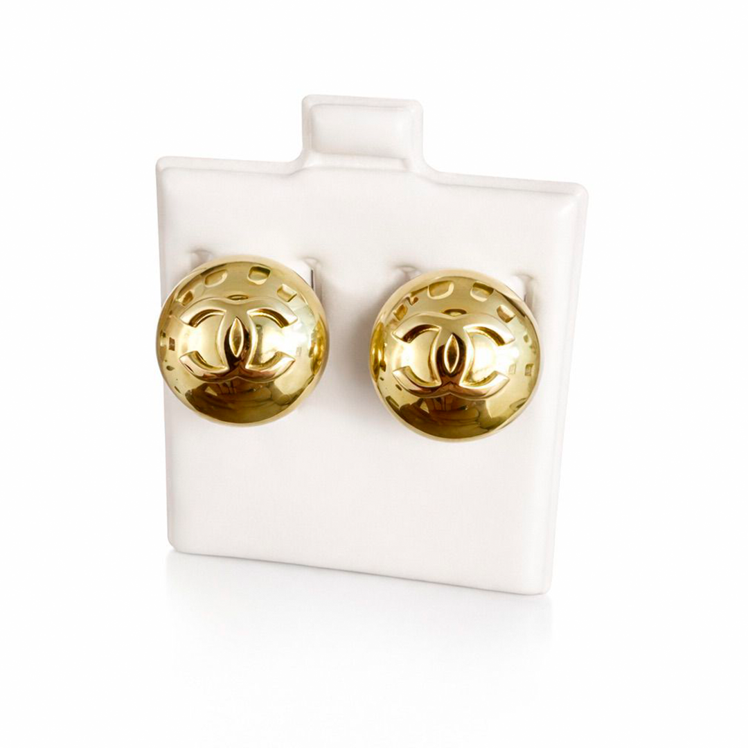 10K Gold Classic Round Stud Earrings
