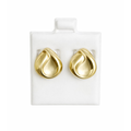 10K Gold Teardrop Design Stud Earrings