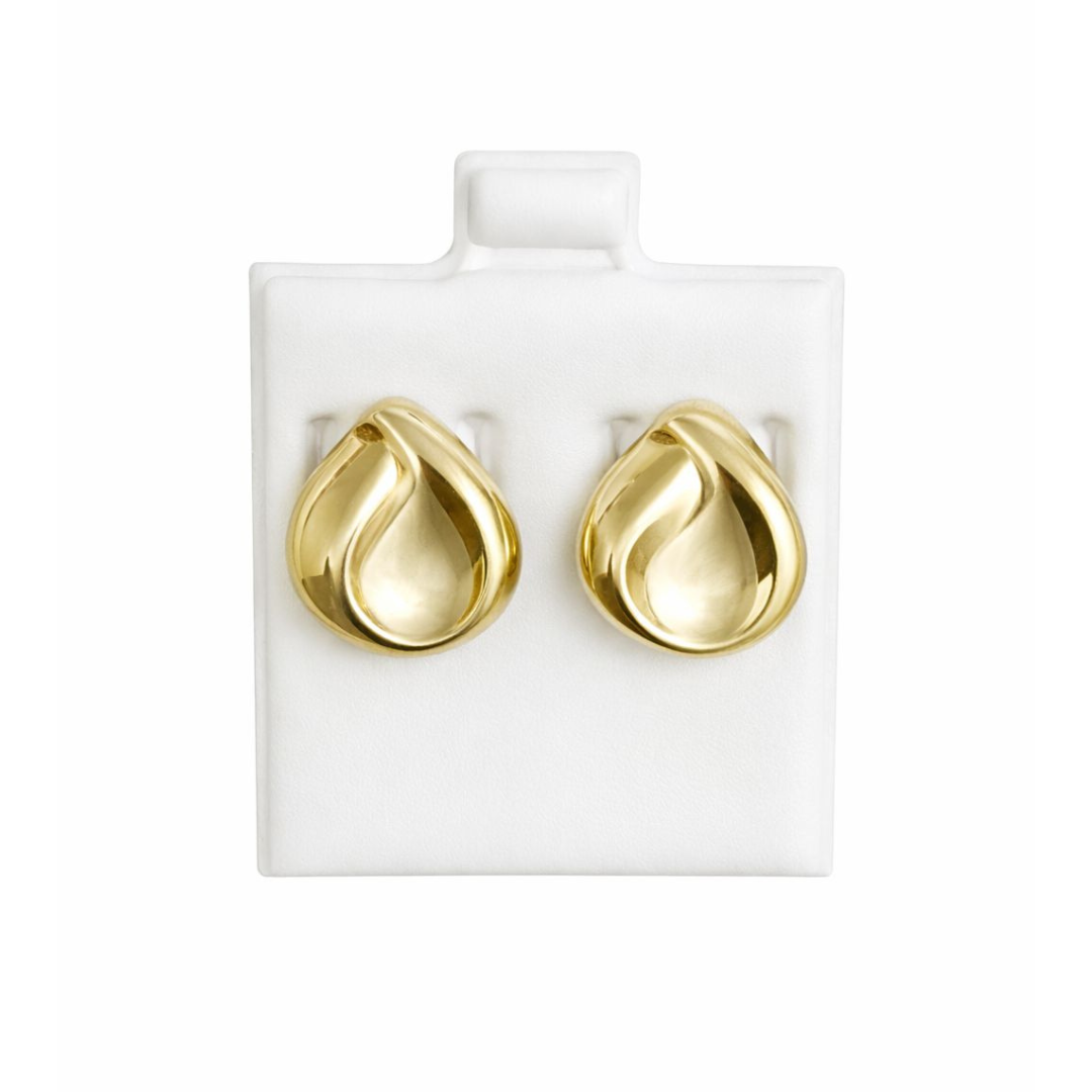 10K Gold Teardrop Design Stud Earrings