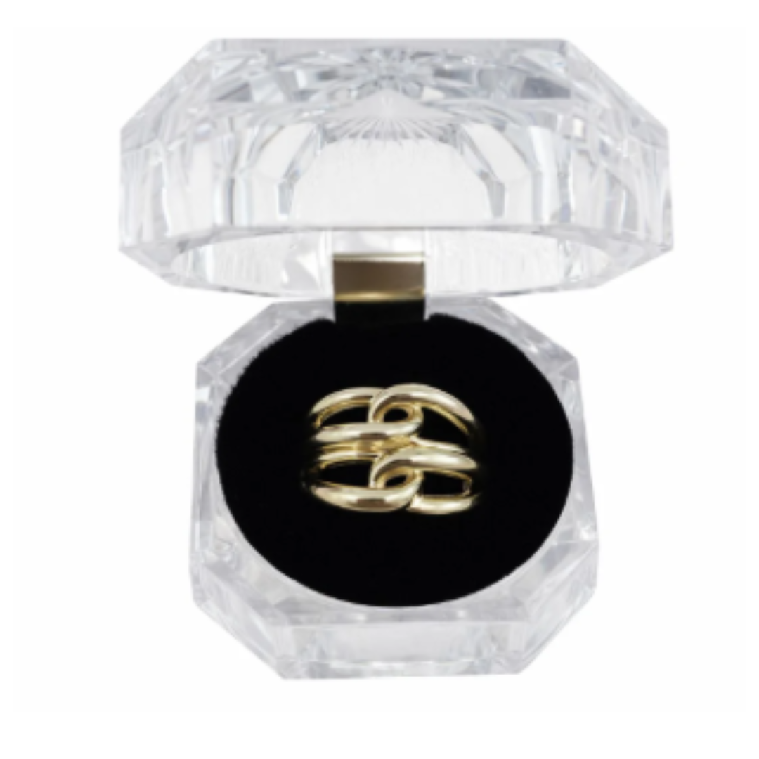 10K Gold Interlocked Design Ring