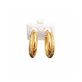 14K Gold Triple-Layer Hoop Earrings