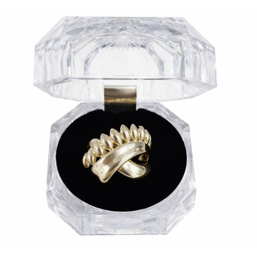 10K Gold Sculpted Band Ring