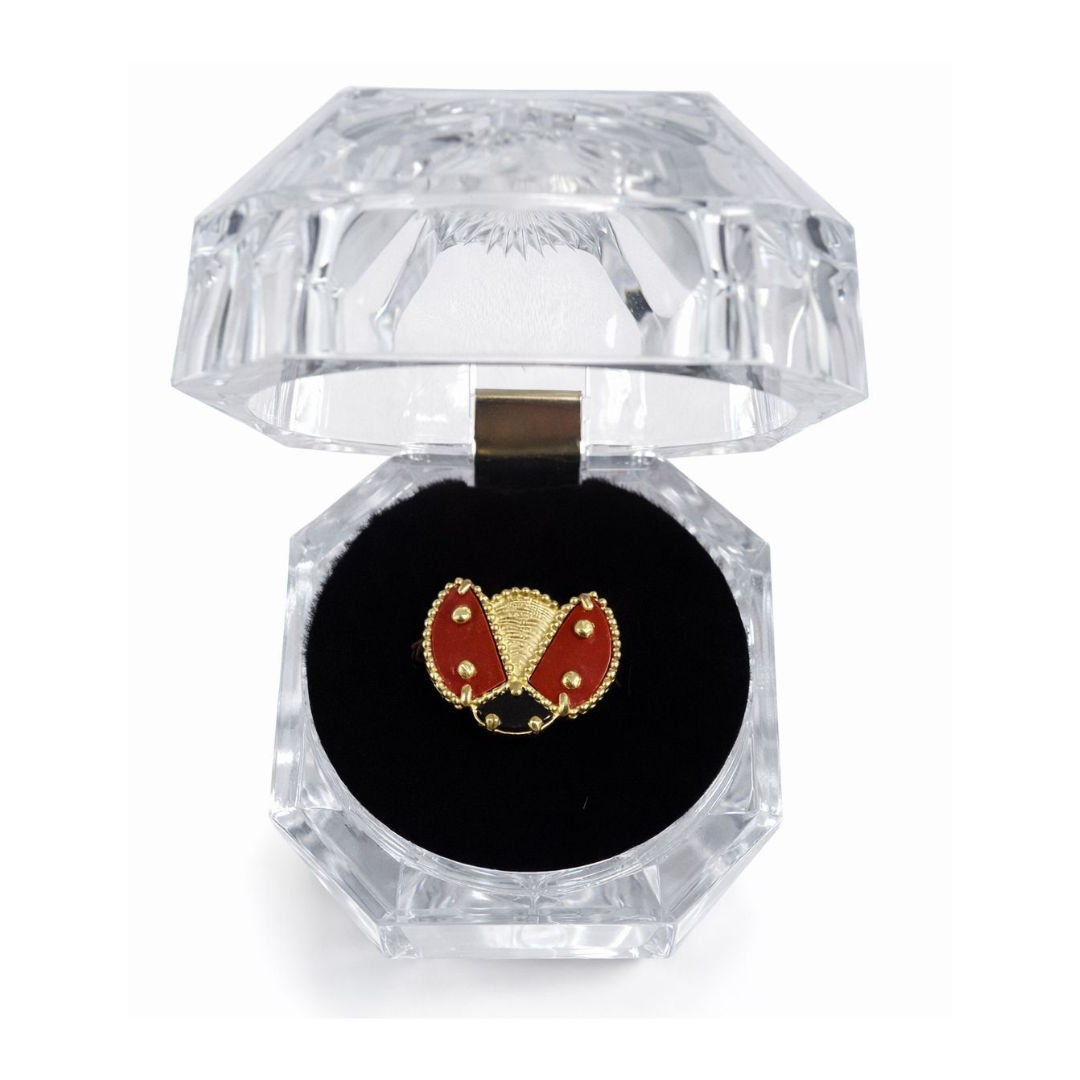 10K Gold Ladybug Design Ring